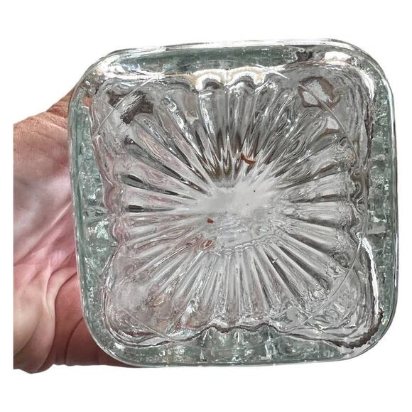 Vtg MCM Square Austin Nichols & CO Glass Decanter Bottle Cork Stopper Barware - Picture 10 of 10